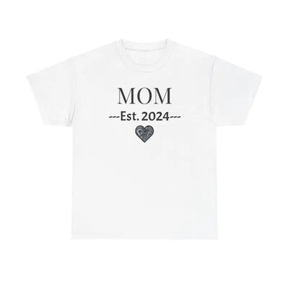 Celebrate New Motherhood with the Mom Heavy Cotton Tee! - T-shirt