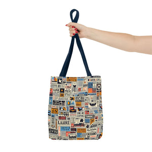 Durable News Clippings Pattern Aop Tote Bag - Dipaliz - Bags