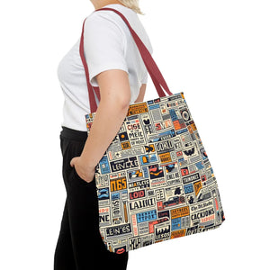 Durable News Clippings Pattern Aop Tote Bag - Dipaliz - Bags