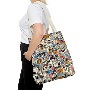 Durable News Clippings Pattern Aop Tote Bag - Dipaliz - Bags