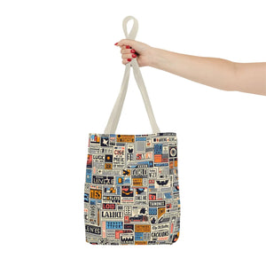 Durable News Clippings Pattern Aop Tote Bag - Dipaliz - Bags