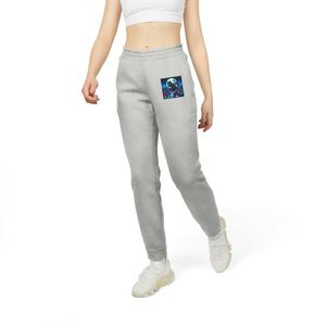 Ninja Cat Adidas Unisex Fleece Joggers Recycled Polyester - Dipaliz - Xs