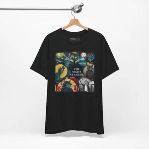 Ninja Cat Night Stalker Tee - Unisex Cotton T-shirt - Dipaliz - T-shirts