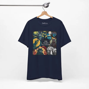 Ninja Cat Night Stalker Tee - Unisex Cotton T-shirt - Dipaliz - T-shirts
