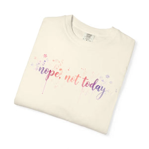 Pastel Script Nope not Today T-shirt Heavyweight - Dipaliz - T-shirts - m