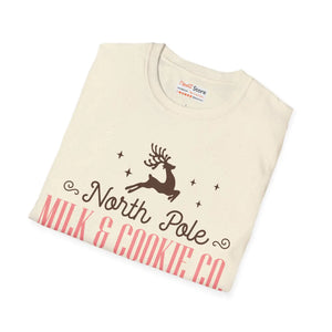 Cozy North Pole Christmas Tee - Cotton Holiday Top - Dipaliz - T-shirts - s