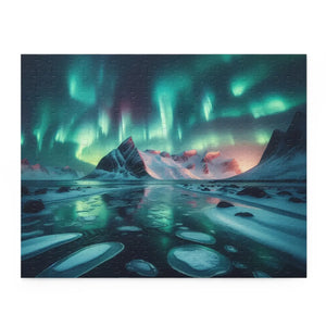 Northern Lights Mountain Puzzle Magic for Family Fun - Dipaliz - 14’’ × 11’’ (252 Pcs)