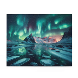 Northern Lights Mountain Puzzle Magic for Family Fun - Dipaliz