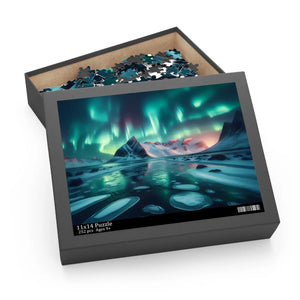 Northern Lights Mountain Puzzle Magic for Family Fun - Dipaliz