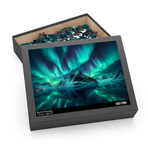 Northern Lights Winter Puzzle - High-quality Chipboard - Dipaliz - Jigsaw Puzzles