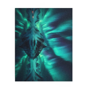 Northern Lights Winter Puzzle - High-quality Chipboard - Dipaliz - Jigsaw Puzzles