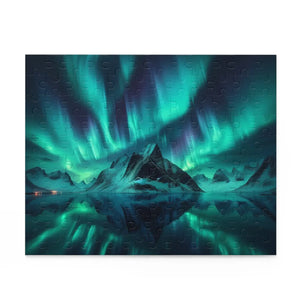 Northern Lights Winter Puzzle - High-quality Chipboard - Dipaliz - Jigsaw Puzzles