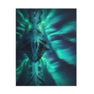 Northern Lights Winter Puzzle High-quality Chipboard Family Fun - Dipaliz - Jigsaw Puzzles