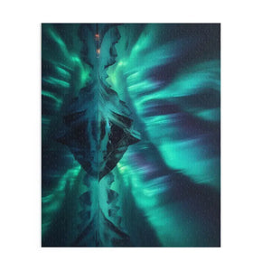 Northern Lights Winter Puzzle High-quality Chipboard Family Fun - Dipaliz - Jigsaw Puzzles