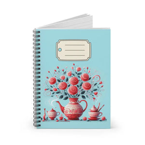 Ruled Line Notebook - Creative Red Roses Design - Dipaliz - one Size - Notebooks & Notepads