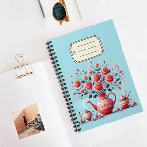 Ruled Line Notebook - Creative Red Roses Design - Dipaliz - one Size - Notebooks & Notepads