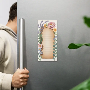 Notes Ruled Notepad - Spring Floral Design - Dipaliz - Notepads