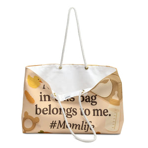 Seafoam Mom Life Weekender Tote - Oversized Canvas - Dipaliz - Luggage & Bags