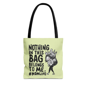 Bags - Aop Tote Bag - Mom Life Fashion Statement - Dipaliz 13’’ × / Black