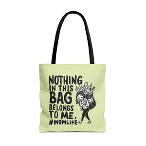 Bags - Aop Tote Bag - Mom Life Fashion Statement - Dipaliz 18’’ × / Black