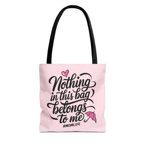 Aop Tote Bag - Bold Mom Life Fashion Essential - Dipaliz - 13’’ × / Black - Bags