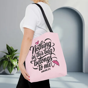 Aop Tote Bag - Bold Mom Life Fashion Essential - Dipaliz - 16’’ × / Black - Bags