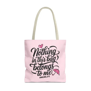 Aop Tote Bag - Bold Mom Life Fashion Essential - Dipaliz - 18’’ × / Beige - Bags
