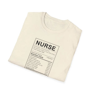 Nurse Nutrition Facts T-shirt, Medical Humor Tee for Nurses - T-shirts - m