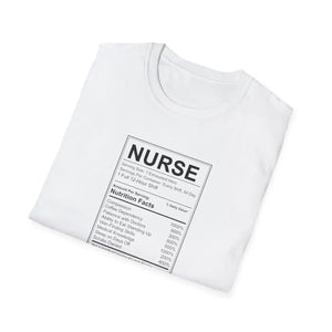 Nurse Nutrition Facts T-shirt, Medical Humor Tee for Nurses - T-shirts - m
