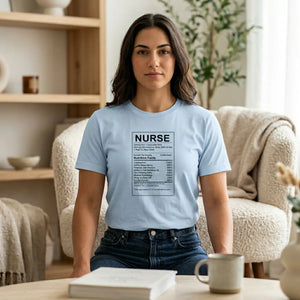 Nurse Nutrition Facts T-shirt, Medical Humor Tee for Nurses - T-shirts - m