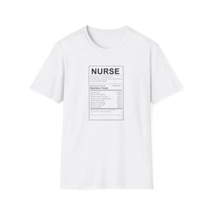 Nurse Nutrition Facts T-shirt, Medical Humor Tee for Nurses - T-shirts - m
