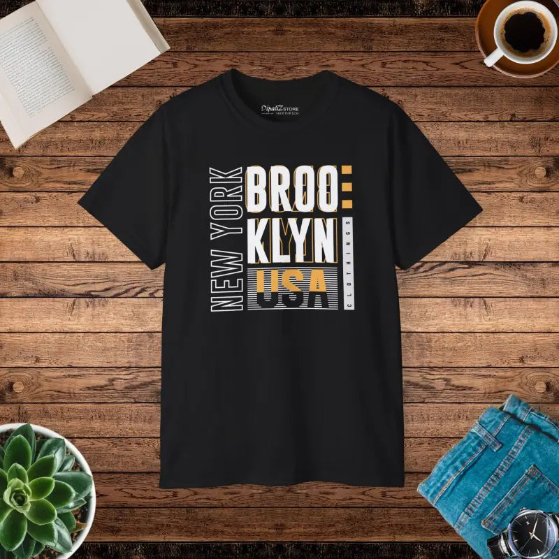 Unisex Ultra Cotton Tee: Classic Nyc Brooklyn Style - Black / s T-shirt