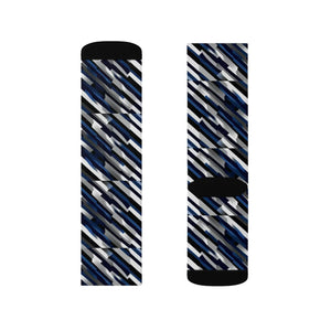 Oblique Striped Sublimation Socks - Ribbed Tube - Dipaliz