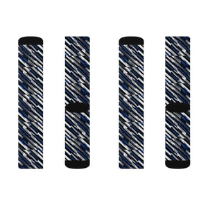 Oblique Striped Sublimation Socks - Ribbed Tube - Dipaliz