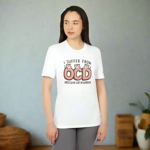 Eco-friendly Obsessive Cat Disorder Tee - Recycled - Dipaliz - T-shirts - s
