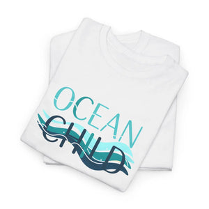 Coastal Ocean Child Tee - Wave Graphic Cotton Shirt - Dipaliz - T-shirts