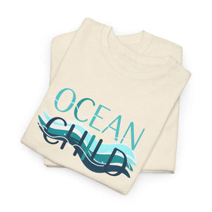 Coastal Ocean Child Tee - Wave Graphic Cotton Shirt - Dipaliz - T-shirts