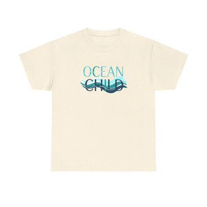 Coastal Ocean Child Tee - Wave Graphic Cotton Shirt - Dipaliz - T-shirts
