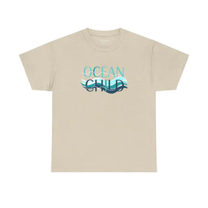 Coastal Ocean Child Tee - Wave Graphic Cotton Shirt - Dipaliz - T-shirts