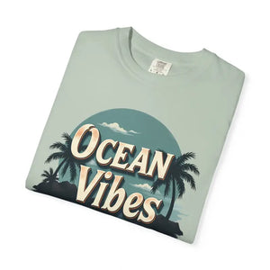 Ocean Vibes Unisex Garment-dyed T-shirt - Vibrant Summer Style - Dipaliz - T-shirts