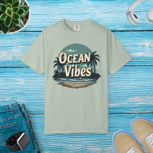 Vibrant Ocean Vibes Unisex Garment-dyed T-shirt - Dipaliz - T-shirts