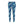 Ocean Waves Floral Leggings, Blue Mermaid Seashell All-over Print - s
