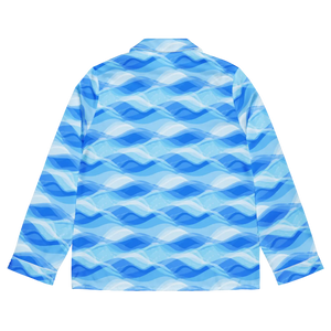Ocean Waves Long Sleeve Pajama - Silky Comfort - Dipaliz - Pajamas