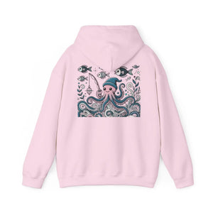Cozy Whale Art Hoodie - Oceanic Beach Vibes - Dipaliz - Hoodies