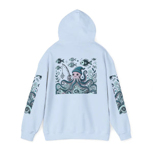 Cozy Whale Art Hoodie - Oceanic Beach Vibes - Dipaliz - Hoodies