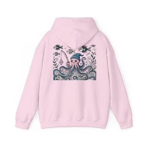 Oceanic Adventure Hoodie - Beach Vibes Whale Art Comfort - Dipaliz - Hoodies