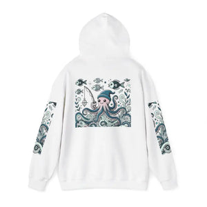 Oceanic Adventure Hoodie - Beach Vibes Whale Art Comfort - Dipaliz - Hoodies
