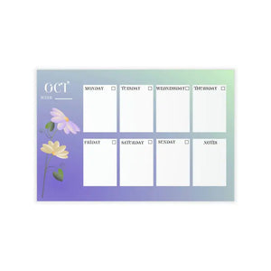Wall Decals October Planner Durable Polyester - Dipaliz - 36’’ x 24’’ - Home Decor