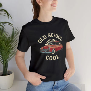 Vintage School Cool Car Jersey Tee Cotton Casual - Dipaliz - T-shirts