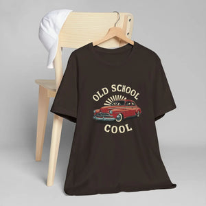 Vintage School Cool Car Jersey Tee Cotton Casual - Dipaliz - T-shirts